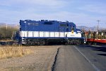 Kyle's San Pedro & Southwestern tourist train with GP20E SWKR #2044 nears Curtiss.